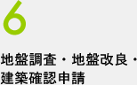 6.地盤調査・地盤改良・建築確認申請