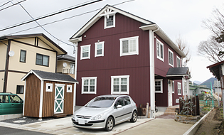 山形の輸入住宅の外観
