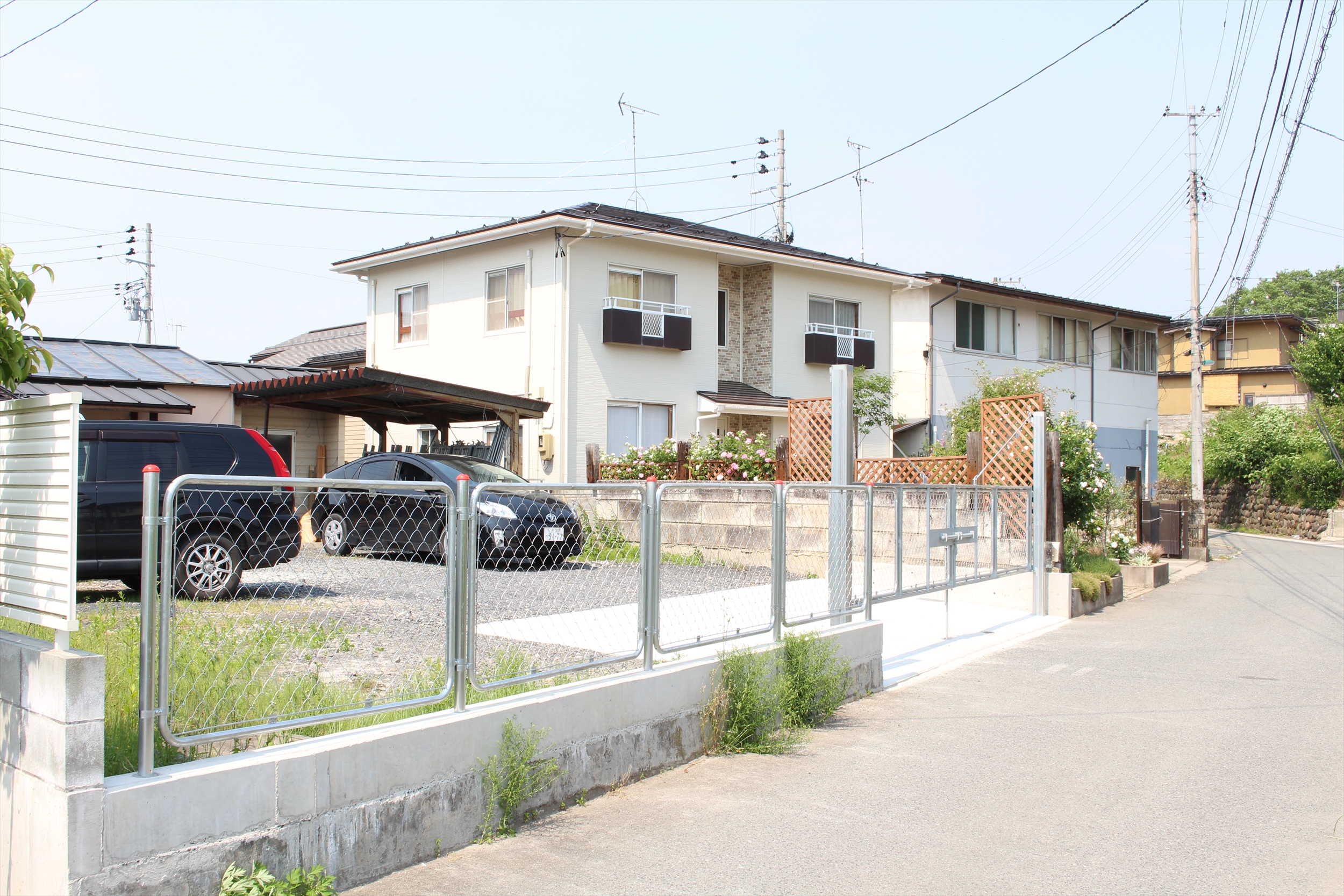 アメリカンフェンス設置しました 福井建設 自由設計の輸入住宅 山形市工務店