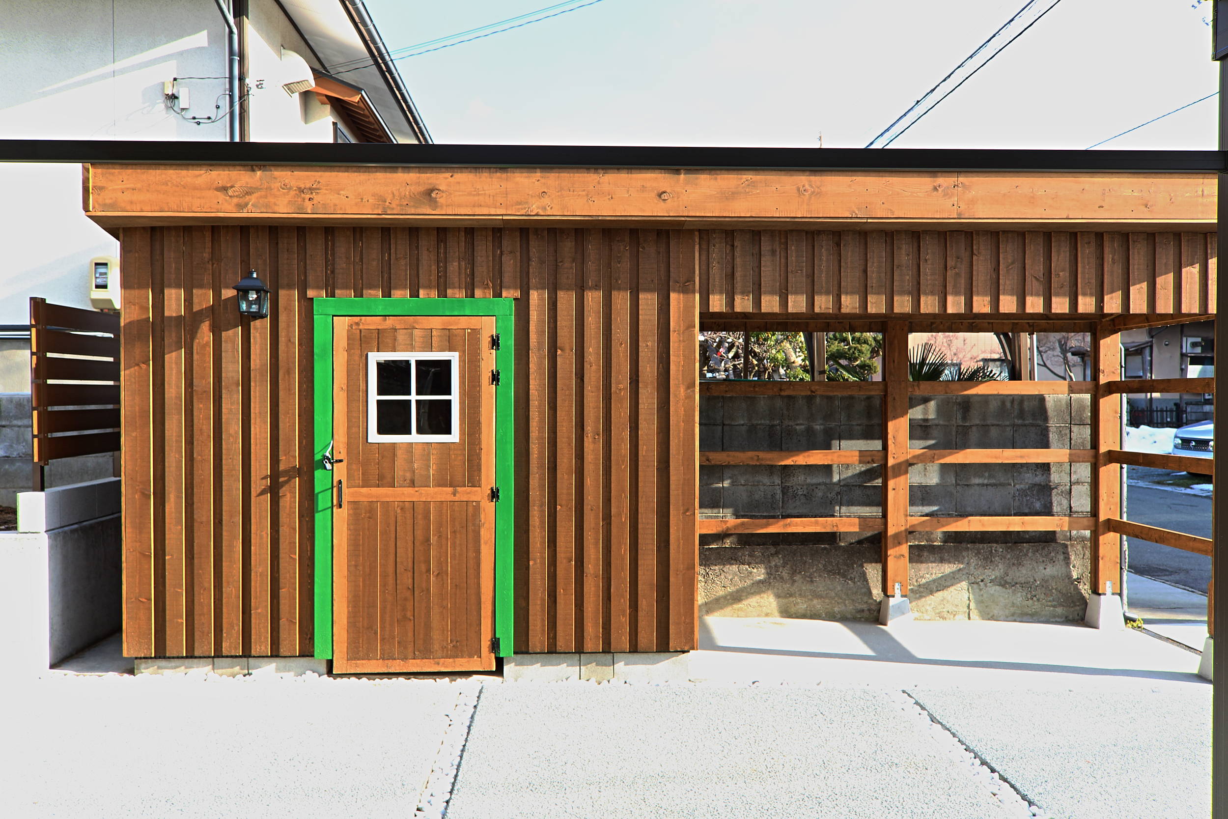 物置 自転車小屋を製作させて頂きました 福井建設 自由設計の輸入住宅 山形市工務店